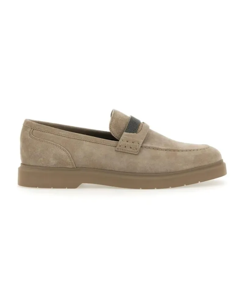 Brunello Cucinelli Penny" Suede Moccasin braun Braun