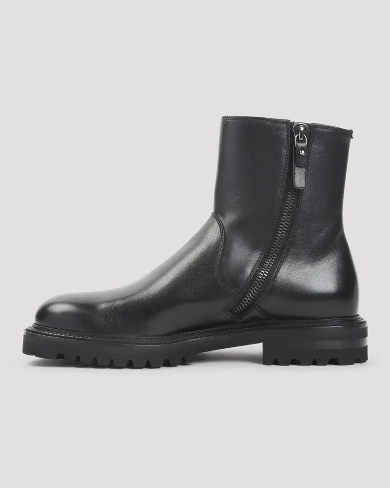 Giorgio Armani Stiefel Ankle-Length Monobloc Rubber Outsole Boots schwarz Schwarz