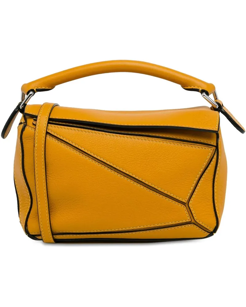 Loewe Hobo Bags Mini Puzzle Satchel gelb Gelb