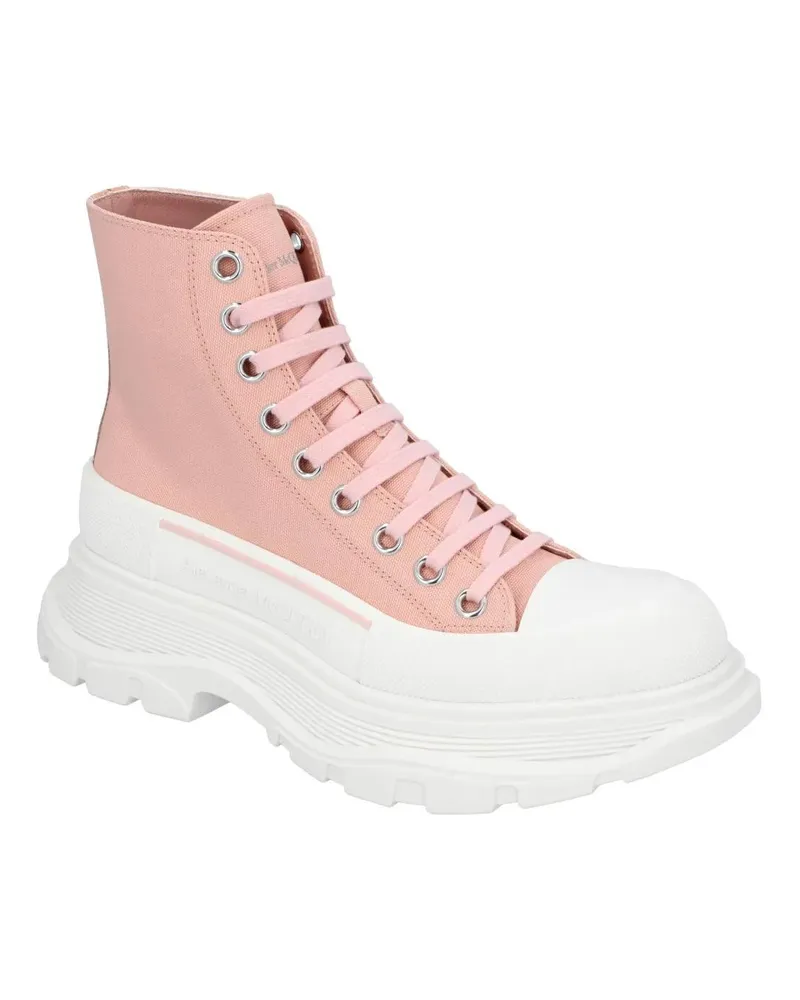 Alexander McQueen Stiefel Tread Slick Boots 'Pink' pink Rosa