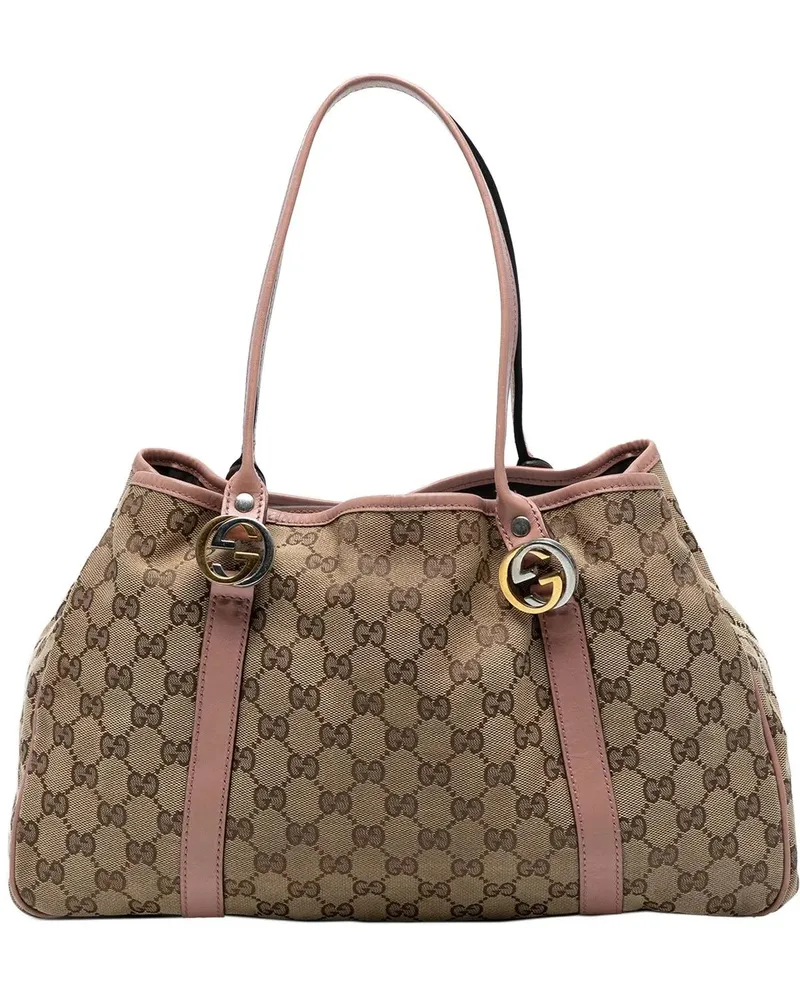 Gucci Shopper GG Canvas Twins Tote braun Braun