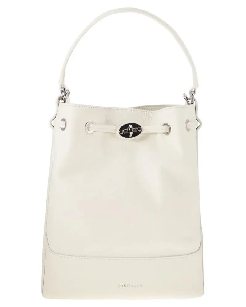 Zanellato Beuteltaschen Monda' - Leather Bucket Bag beige Beige