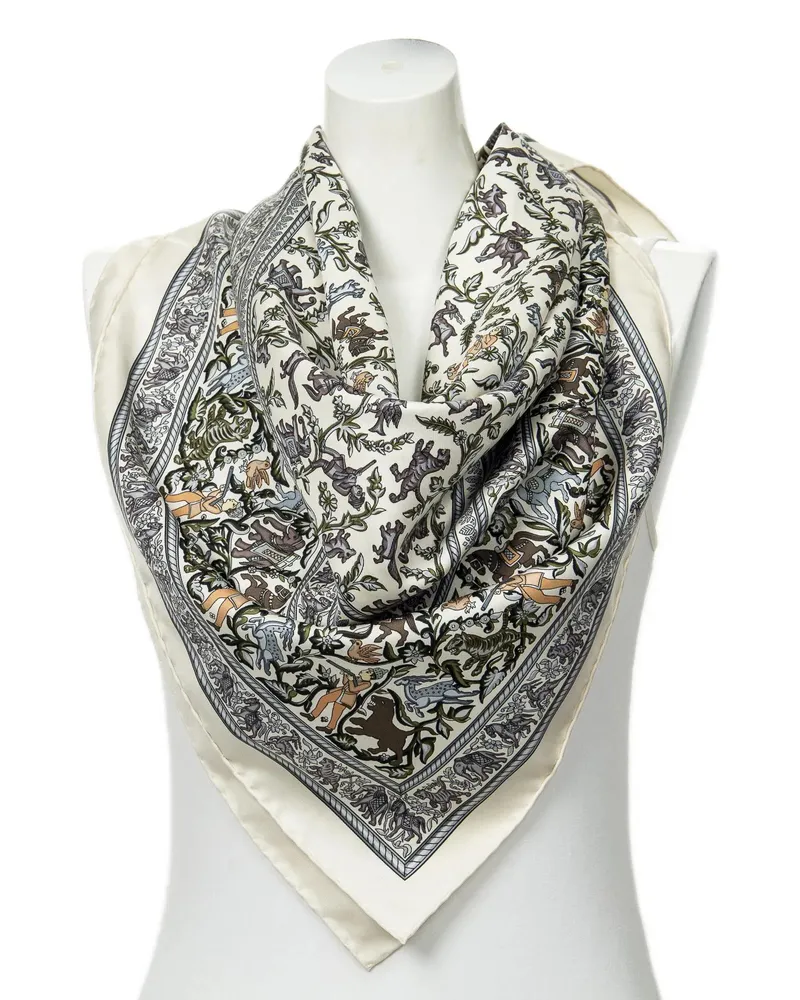 Hermès Crossbody Bags Scarf weiß Weiß