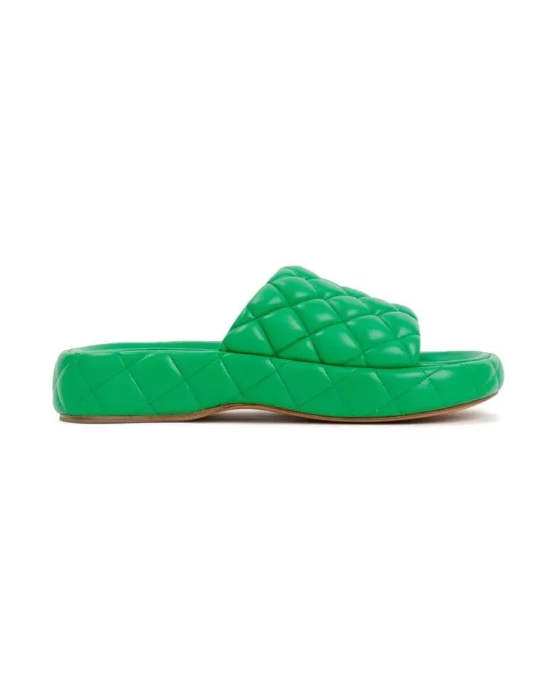 Bottega Veneta Sandalen Parakeet Padded Leather Sandals grün Grün