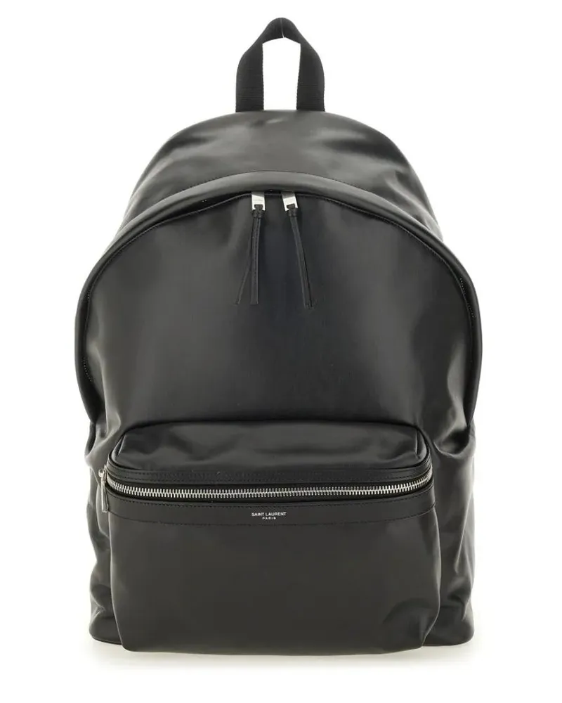 Saint Laurent Rucksäcke "City" Backpack schwarz Schwarz