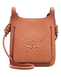 MCM Crossbody Bags Himmel Leather Hobo Mini Cognacbraun