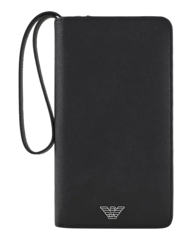 Emporio Armani Crossbody Bags Black Polyurethane Organizer weiß Weiß