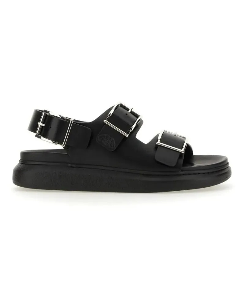 Alexander McQueen Loafer Leather Sandal schwarz Schwarz