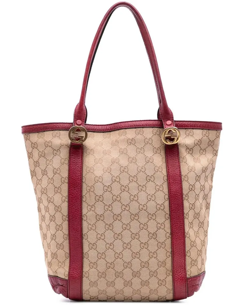 Gucci Shopper GG Canvas Twins Tote braun Braun