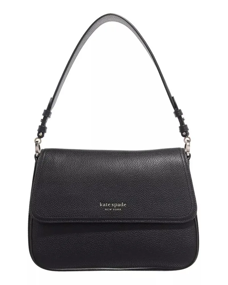 Kate Spade Crossbody Bags Hudson Pebbled Leather Convertible Shoulder Bag Schwarz