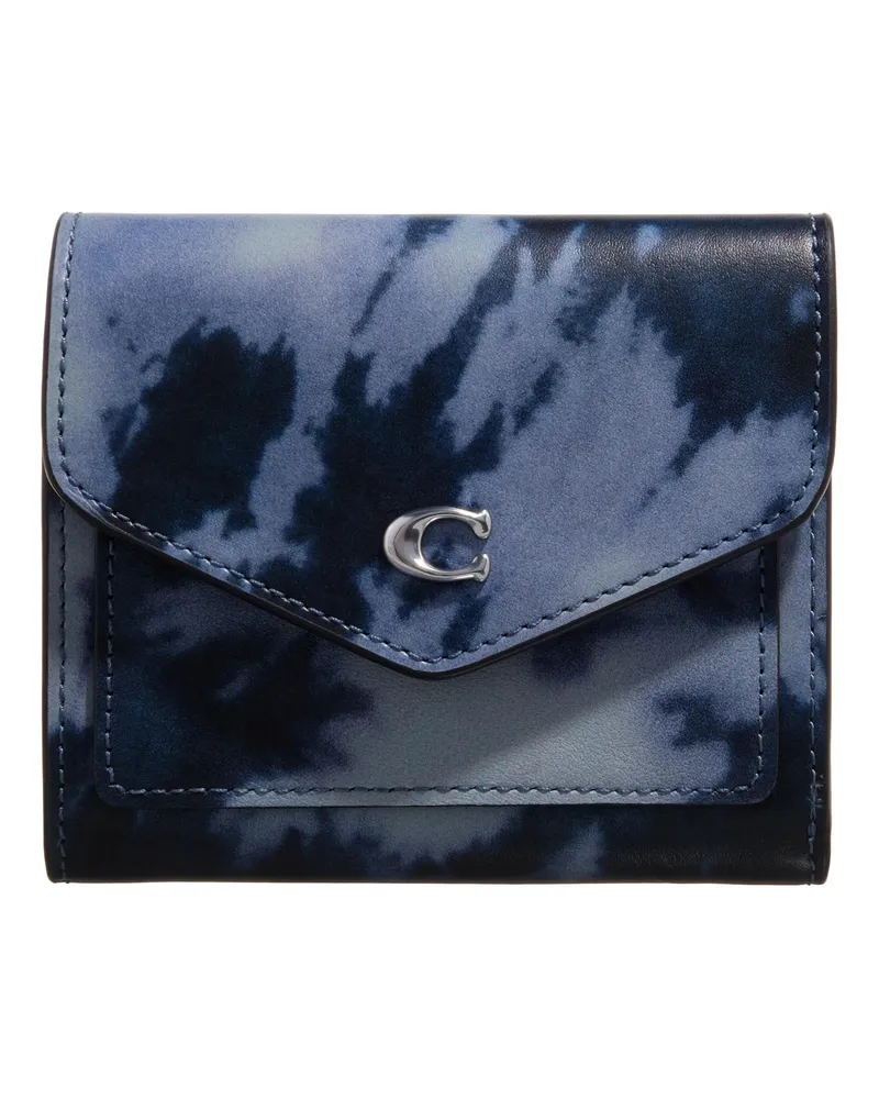 Coach Portemonnaie Tie-Dye Print Wyn Small Wallet Blau