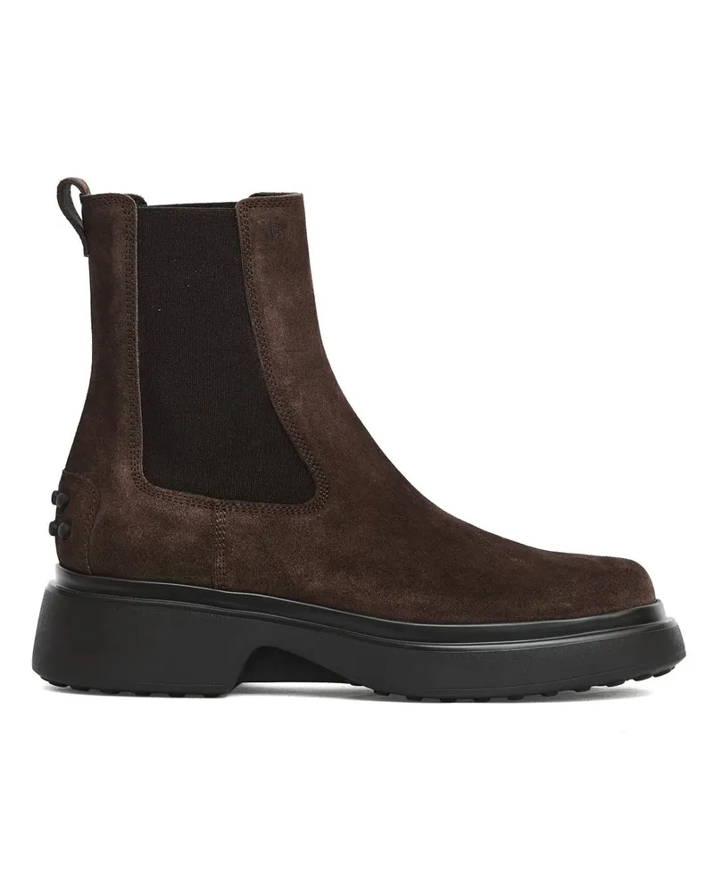 TOD'S Stiefel Brown Suede Chelsea Boots braun Braun