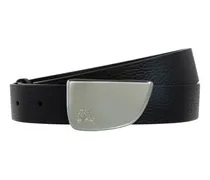Gürtel Shield Brushed schwarz