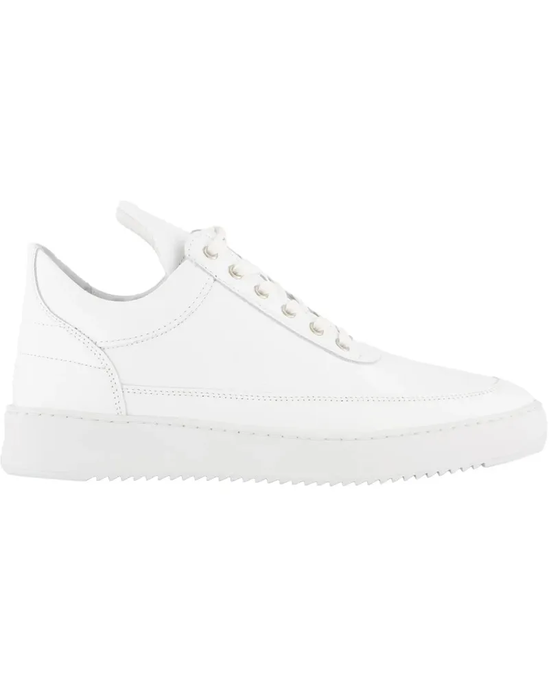 Filling Pieces Low-Top Sneaker Heren Low Top Ripple Leer Wit weiß Weiß