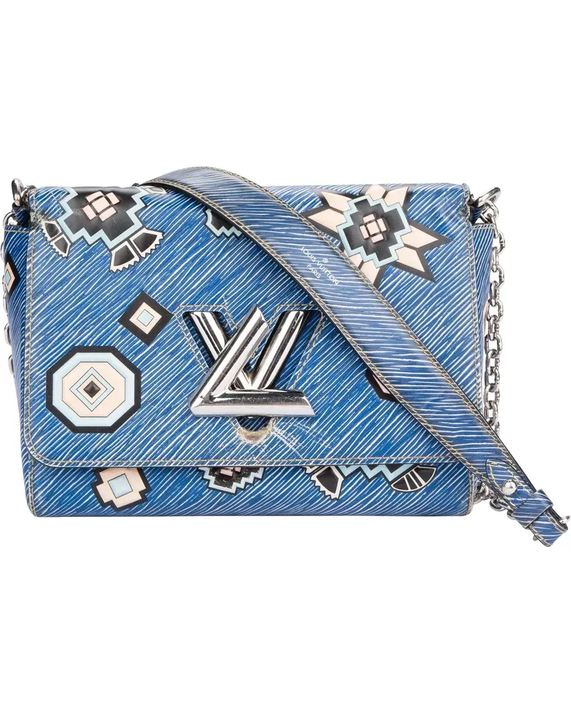 Louis Vuitton Crossbody Bags  Blue Epi Leather Twist Aztec Shoulde bunt Bunt