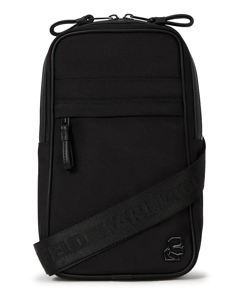 Karl Lagerfeld Crossbody Bags Schultertasche mit K/Kameo schwarz Schwarz