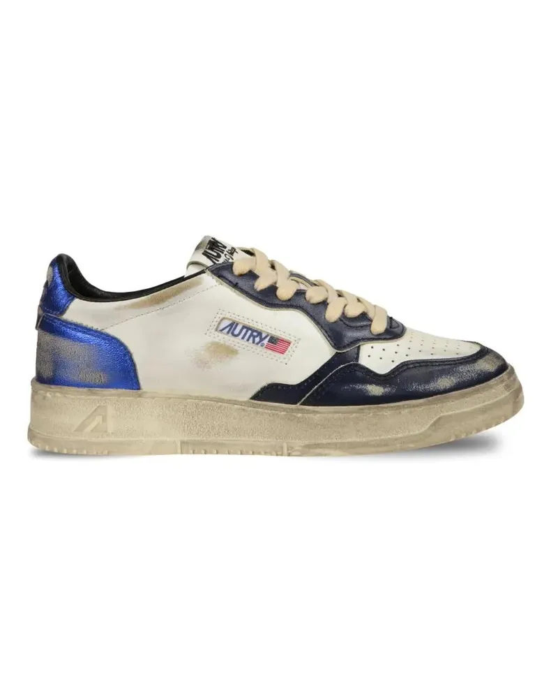 AUTRY Low-Top Sneaker Medalist Low Super Blue Leather Sneakers bunt Bunt