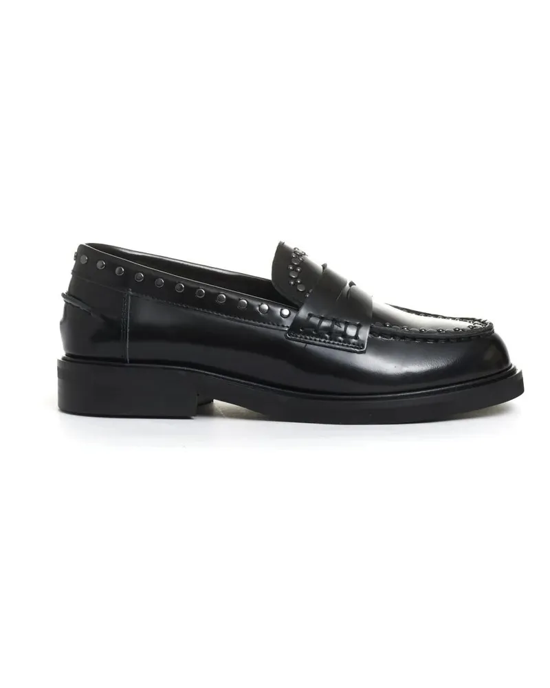 Poesie Veneziane Black Studded Loafer schwarz Schwarz