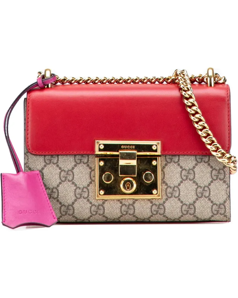 Gucci Hobo Bags Small GG Supreme Padlock Crossbody braun Braun