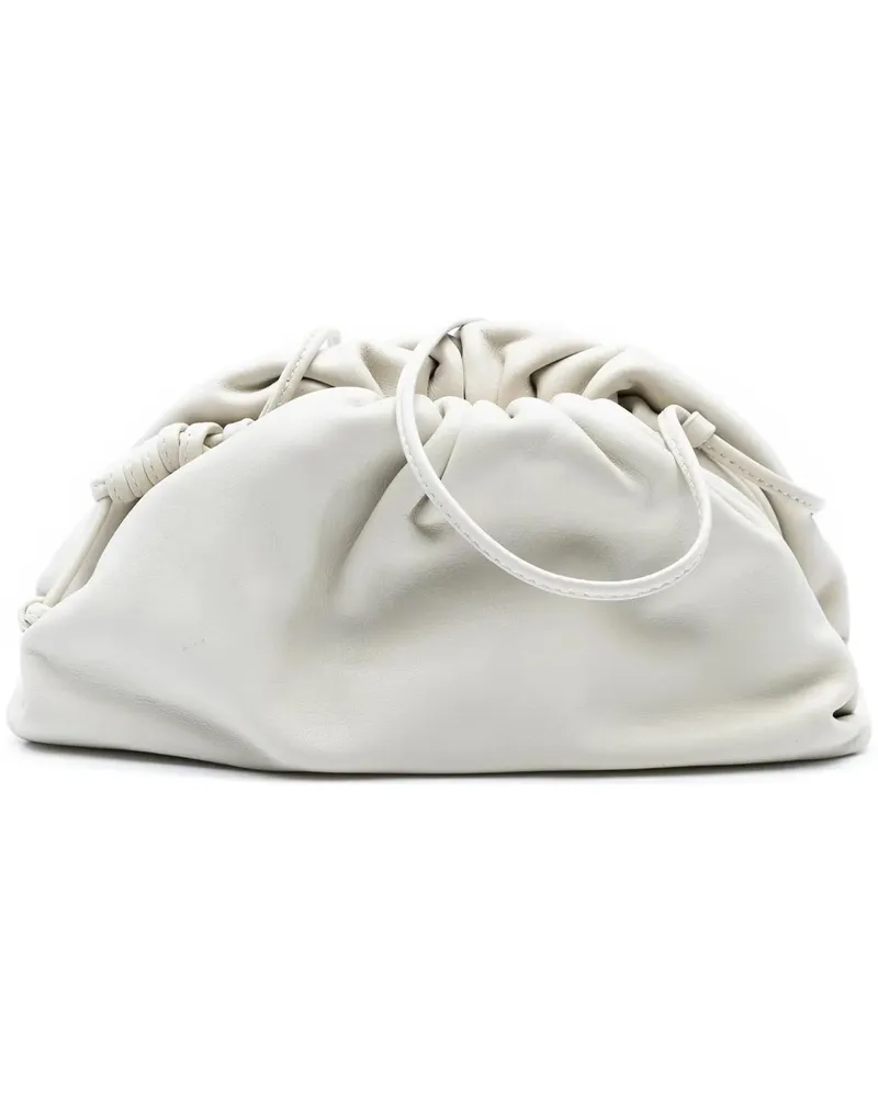 Bottega Veneta Hobo Bags Lambskin The Mini Pouch Crossbody weiß Weiß