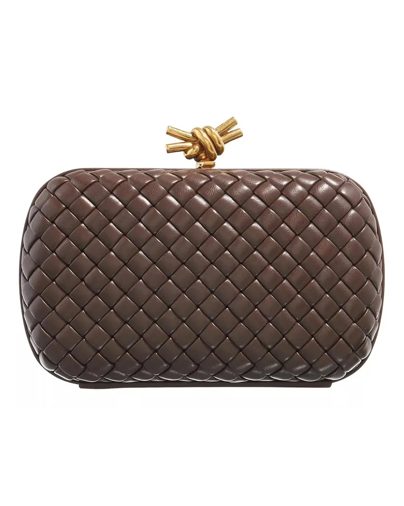 Bottega Veneta Clutches Knot Minaudiere Clutch Braun