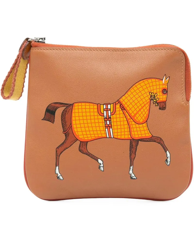 Hermès Kosmetiktaschen Swift Couverture Nouvelle Carre Pocket Pouch braun Braun