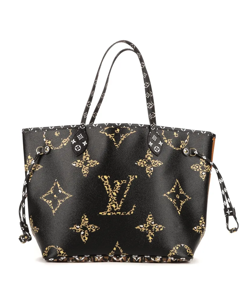 Louis Vuitton Crossbody Bags Ltd. Ed. Jungle Neverfull MM schwarz Schwarz