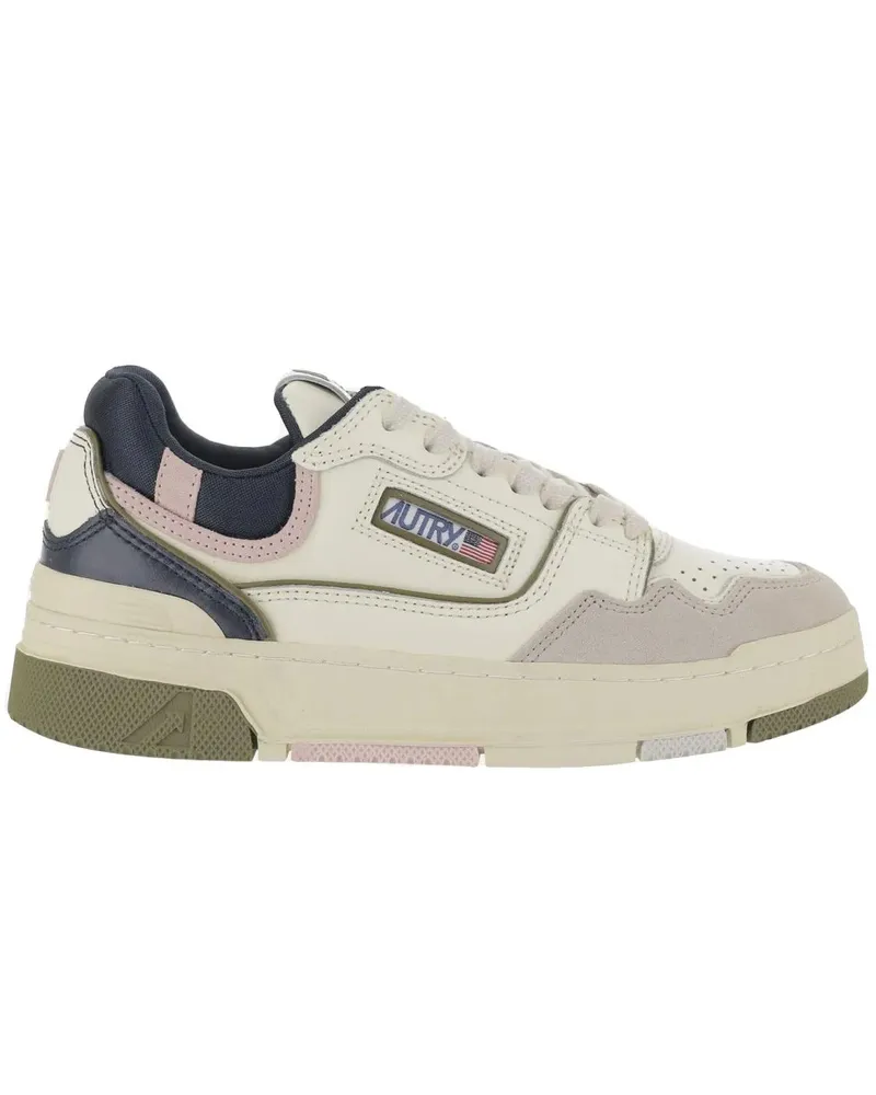 AUTRY Low-Top Sneaker Low Suede And Mesh Sneakers With Contrast Heel bunt Bunt
