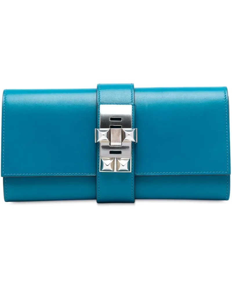 Hermès Clutches Tadelakt Medor Clutch 23 blau Blau