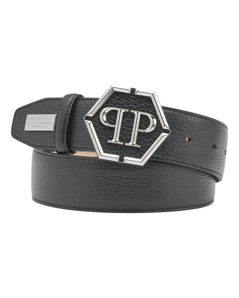 Philipp Plein Gürtel Gürtel Hexagon schwarz Schwarz