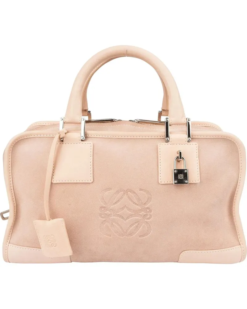 Loewe Crossbody Bags  Rosa Claro Suede Amazona Handbag rosa Gold