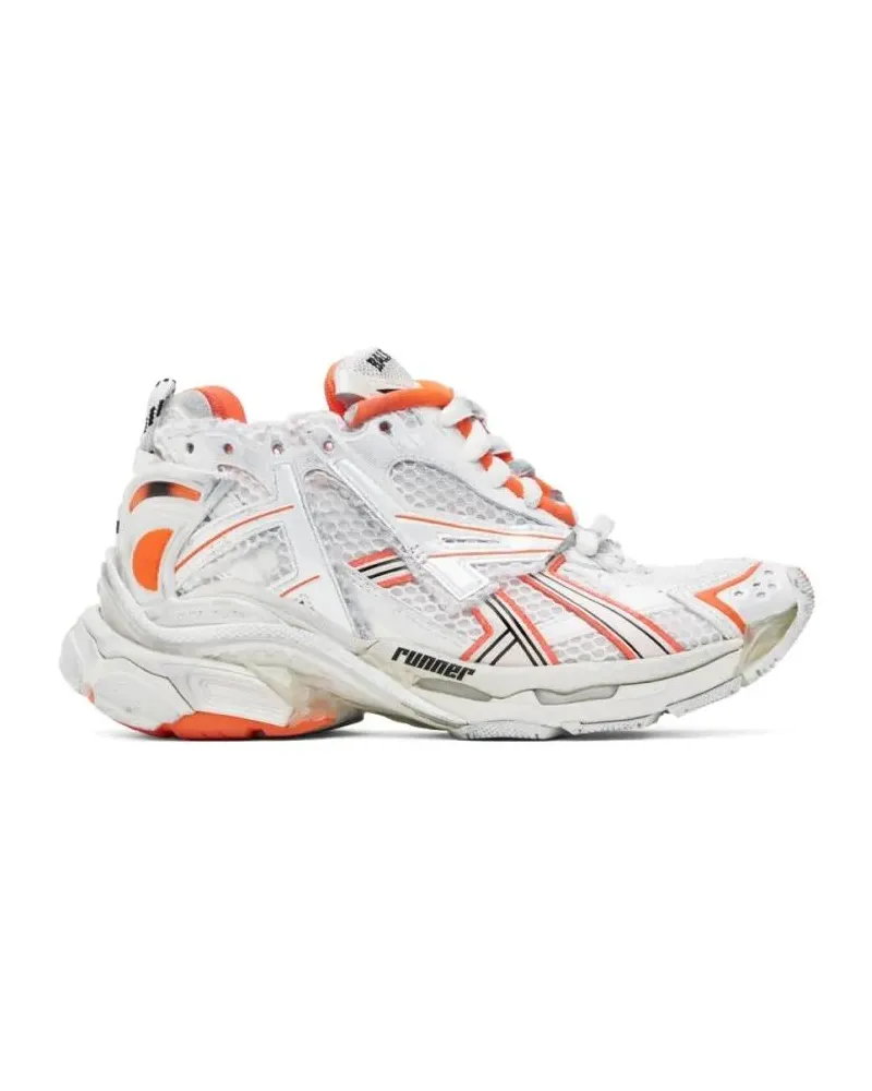 Balenciaga Low-Top Sneaker Runner Logo Sneakers weiß Weiß