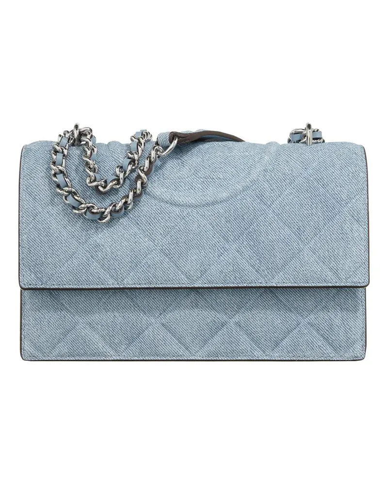 Tory Burch Crossbody Bags Fleming Denim Small Convertible Shoulder Bag blau Blau