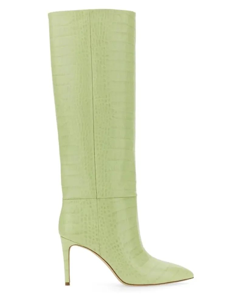 Paris Texas Stiefel Knee-High 85 Stiletto Boots grün Grün