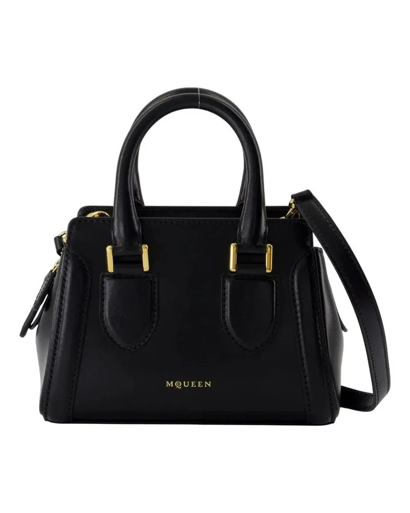 Alexander McQueen Crossbody Bags Birdee Mini Purse - Leather - Black schwarz Schwarz