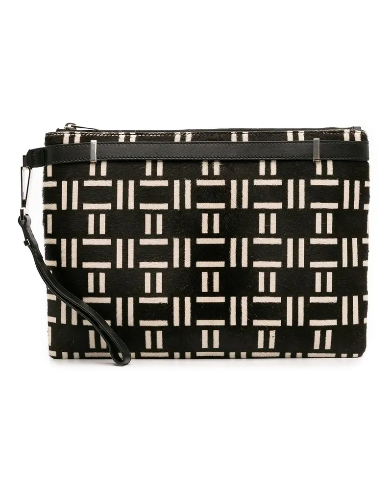 Balenciaga Clutches Pony Hair Clutch schwarz Schwarz