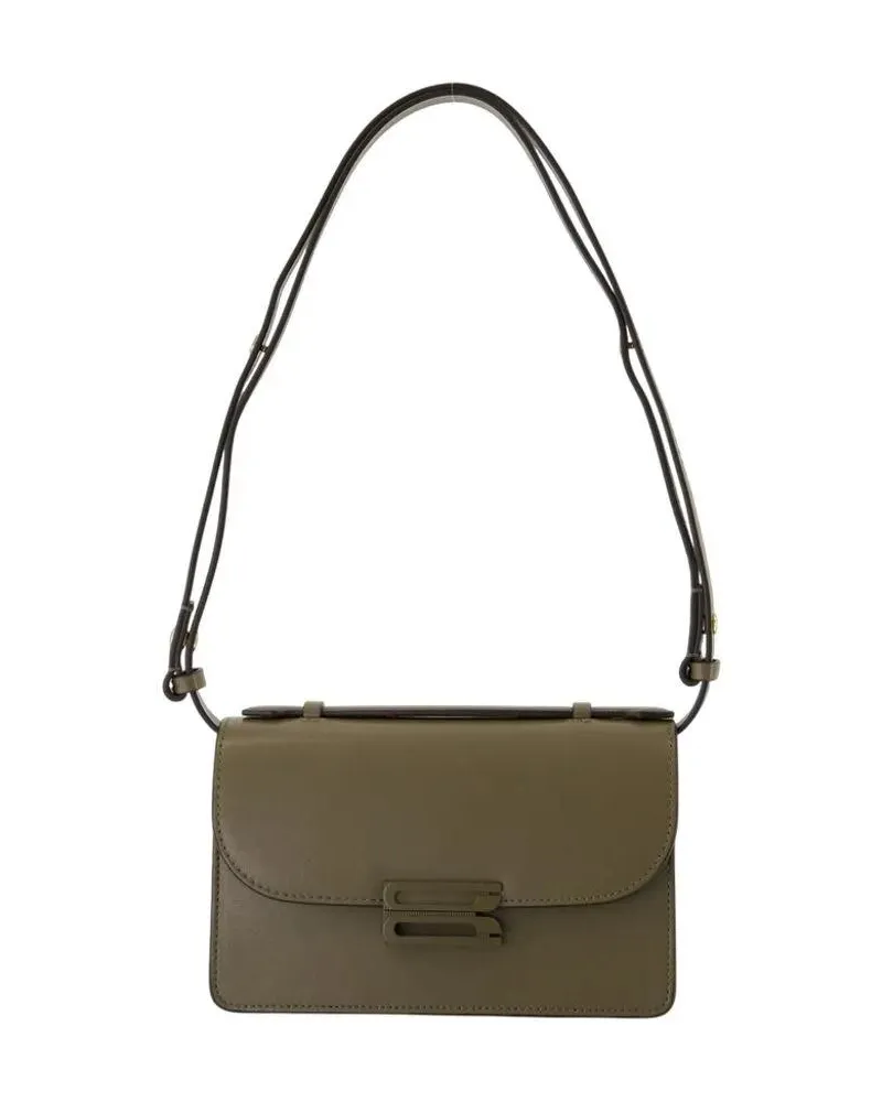 Victoria Beckham Hobo Bags Tonal Mini Dorian Crossbody - Leather - Khaki grün Grün