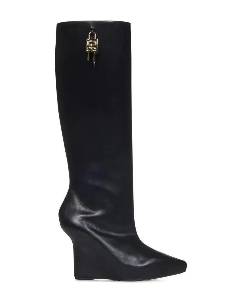 Givenchy Stiefel G-Lock Leather Boots schwarz Schwarz