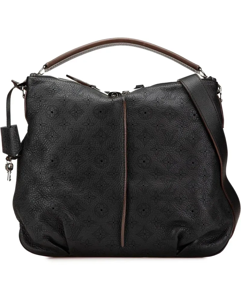 Louis Vuitton Hobo Bags 2012 Monogram Mahina Selene PM schwarz Schwarz
