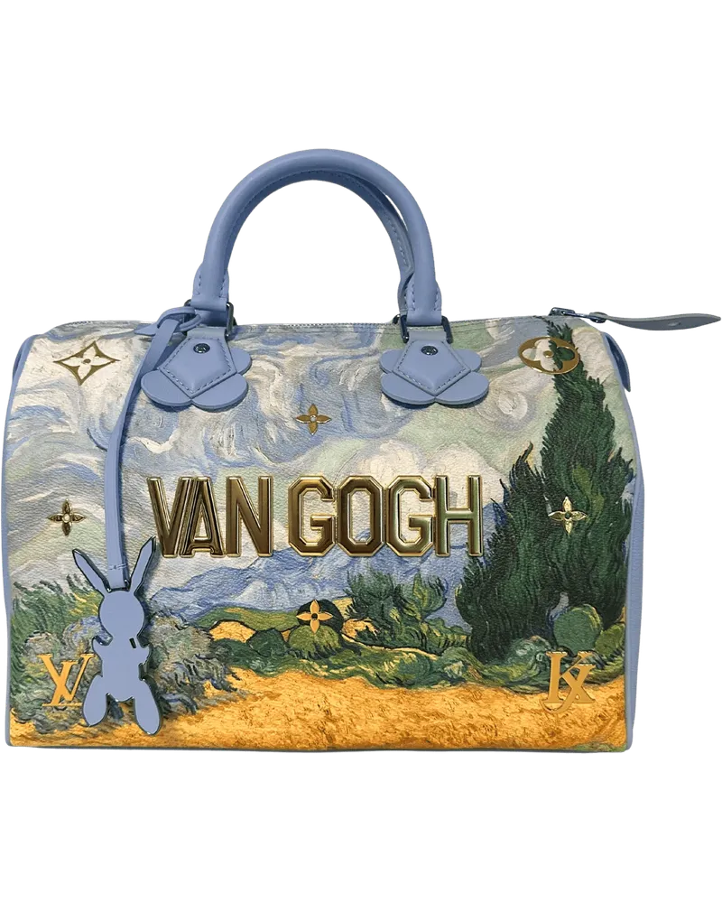 Louis Vuitton Crossbody Bags  X Jeff Koons Speedy Vincent Van Gogh blau Blau