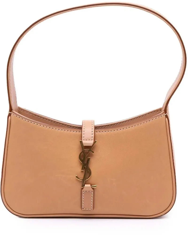 Saint Laurent Hobo Bags Mini Smooth Calfskin Le 5 a 7 Hobo braun Braun