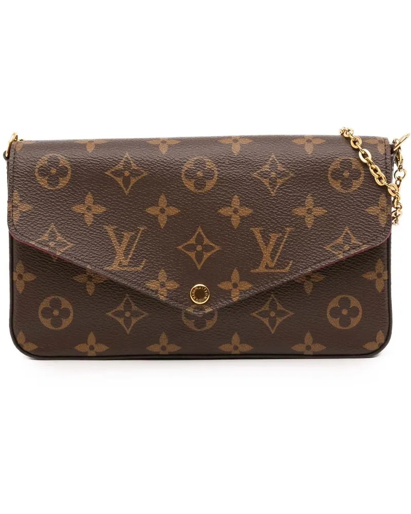 Louis Vuitton Hobo Bags Monogram Pochette Felicie braun Braun