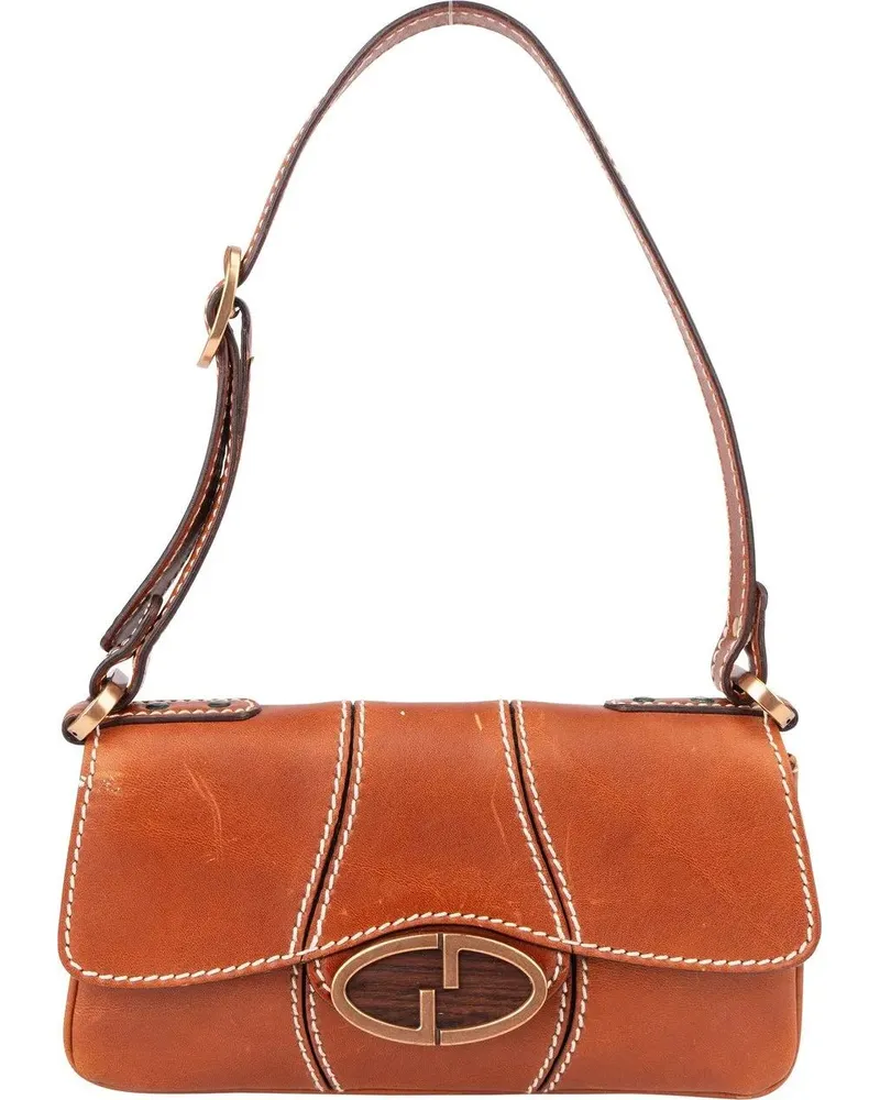 Gucci Crossbody Bags  Brown Leather GG Buckle Mini Shoulder Bag braun Braun