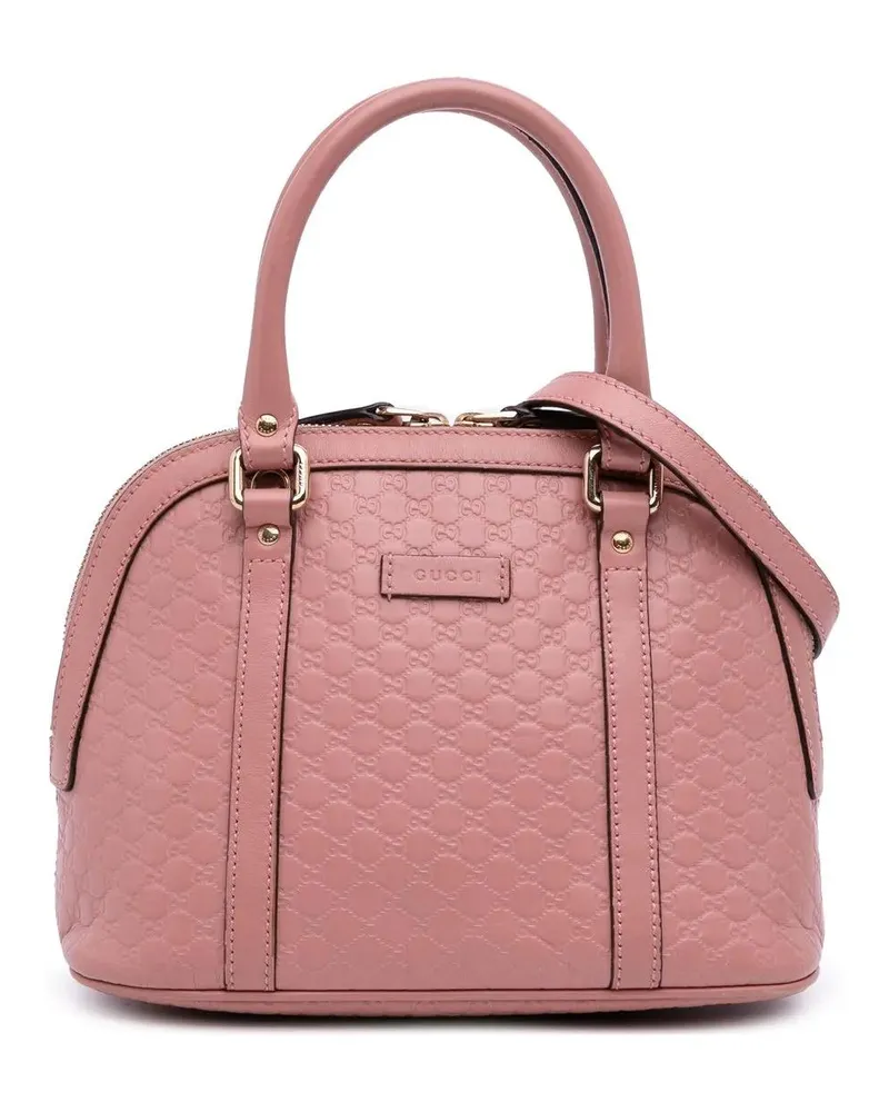 Gucci Hobo Bags Mini Microssima Dome Satchel rosa Gold