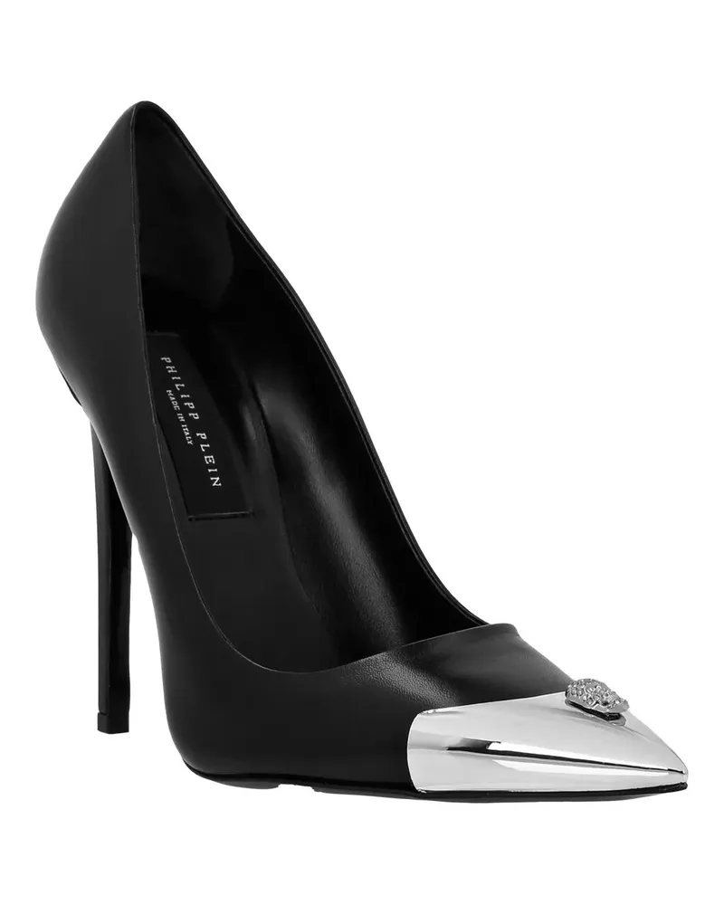 Philipp Plein Hohe Schuhe Pumps Skull Mit Schmucksteinen schwarz Schwarz