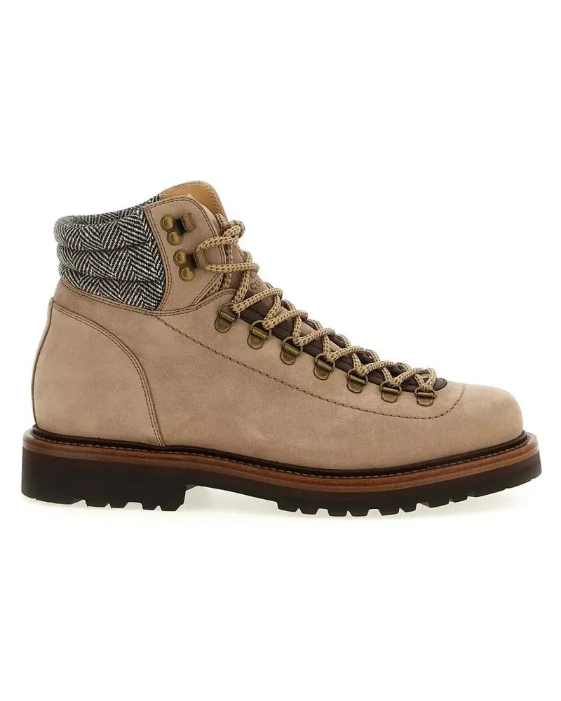 Brunello Cucinelli Stiefel 'Mountain Boot' Ankle Boots pink Rosa