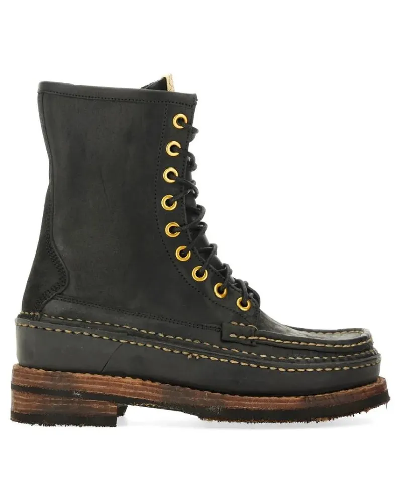 Visvim Stiefel "Grizzly Camper Hi-Folk" Boot schwarz Schwarz
