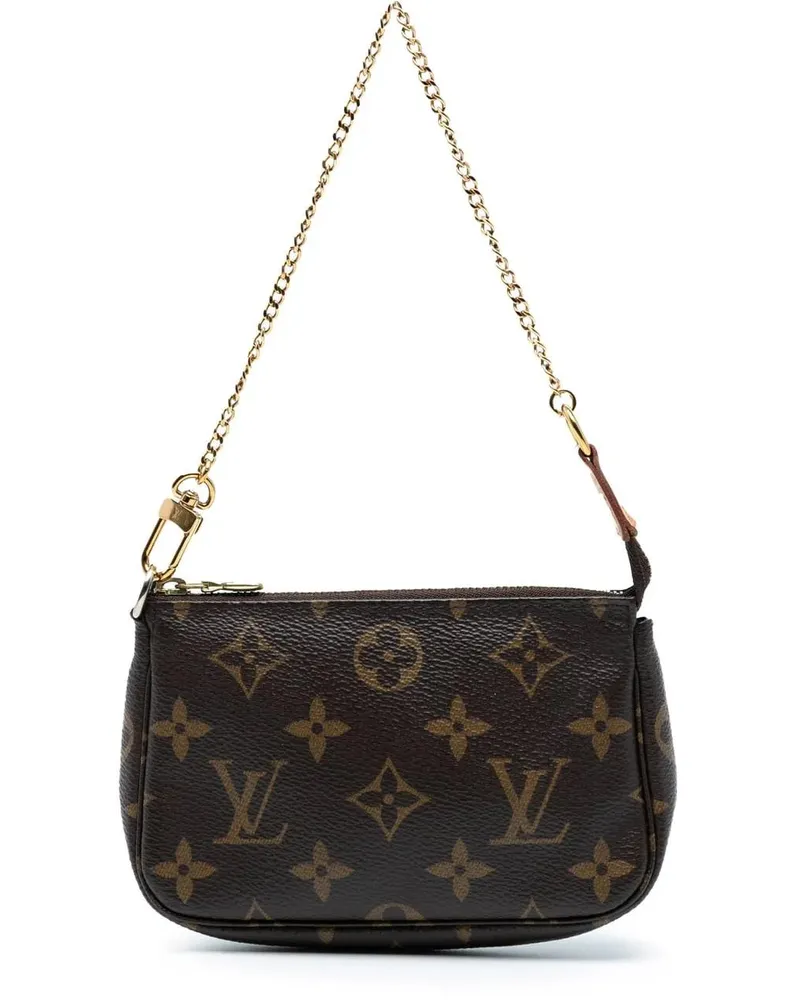 Louis Vuitton Crossbody Bags Monogram Mini Pochette Accessoires braun Braun