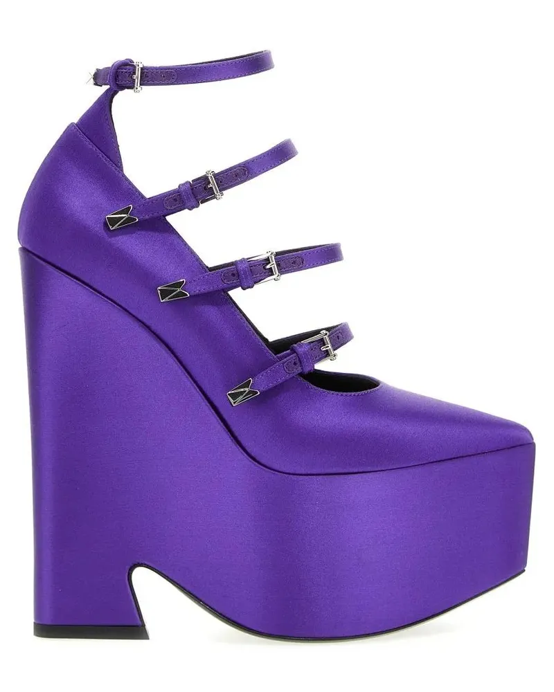 Versace Hohe Schuhe Tempest Pumps lila Lila