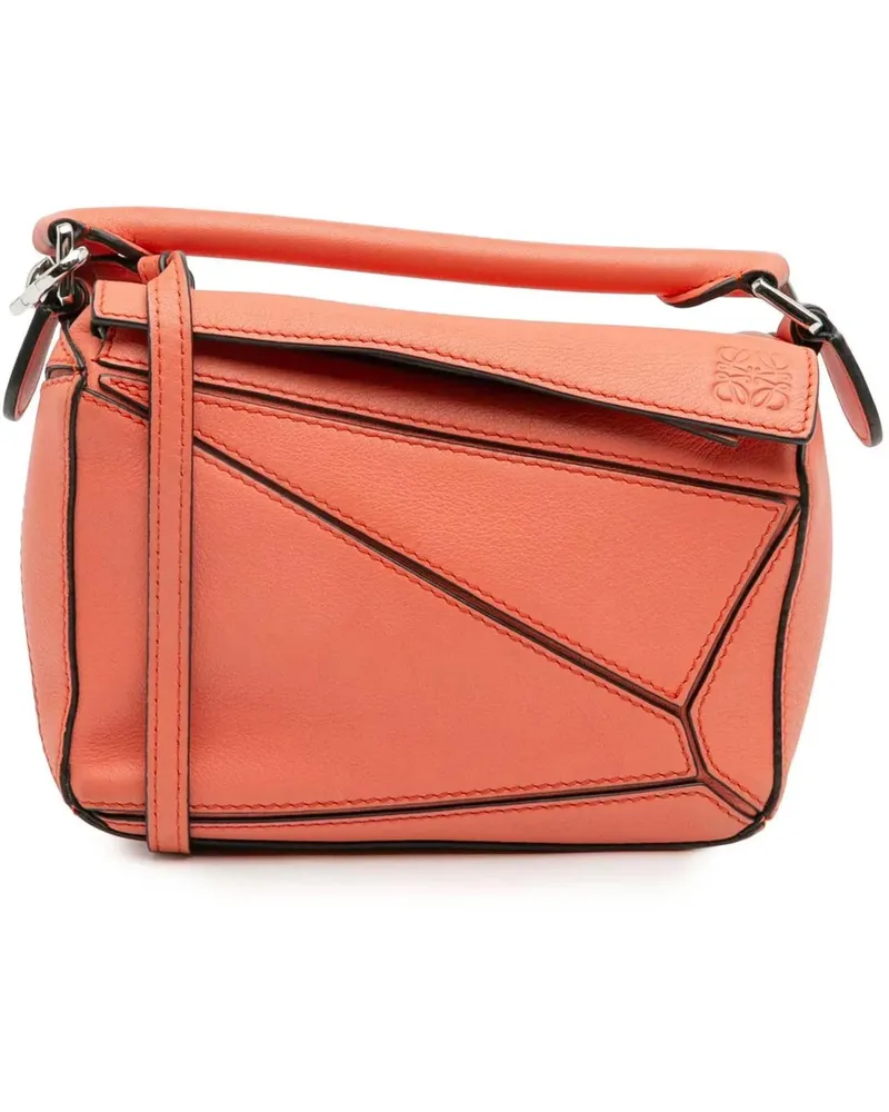 Loewe Hobo Bags Mini Calfskin Puzzle Satchel orange Orange
